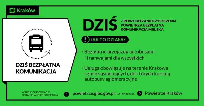 Darmowa komunikacja Kraków