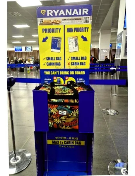 Opłaty za nadbagaż w Ryanair