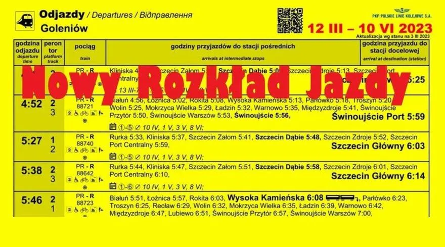 Rozkład jazdy PKP